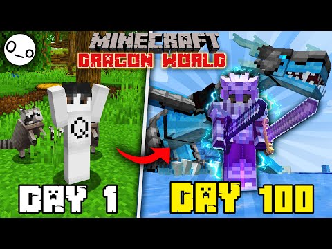 Tôi Sinh Tồn 100 Ngày Trong THẾ GIỚI RỒNG MINECRAFT Siêu Khó!!