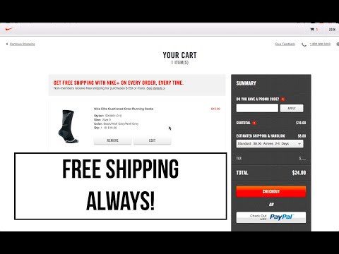 How To Always Get Free Shipping On Nike.com!