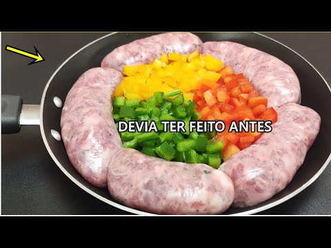 DONO DE RESTAURANTE ENSINOU DICA!  LINGUIÇA DE UM JEITO DIFERENTE | Receitas Fáceis e Rápidas