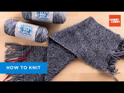 How to Knit | Hobby Lobby® | Beginner Scarf Tutorial