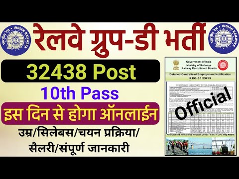 Railway Group D Vacancy 2024 | Railway Group D 32438 Post Recruitment 2025| RRC Group D Vacancy 2025