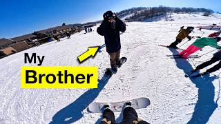 POV: SLUSHY PARK LAPS with my Brother! (Welch Village)