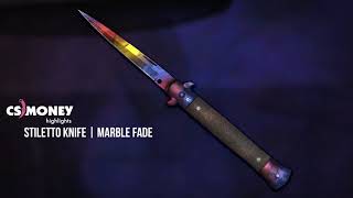 Stiletto Knife Marble Fade Gameplay
