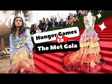 I Made The Hunger Games RAINBOW DRESS... As a Met Gala Gown!