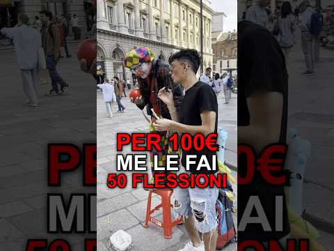 Per 100€ voi le avreste fatte 50 flessioni?🤣