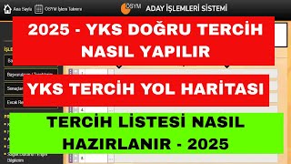 2025 YKS Tercih Nasıl Yapılır - Üniversite Tercihleri Nasıl Yapılır
