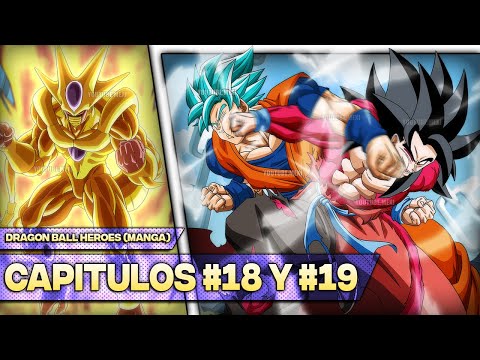 Dragon Ball Heroes (Manga Oficial) - Capitulos 18 y 19 | Goku Super vs Goku Xeno