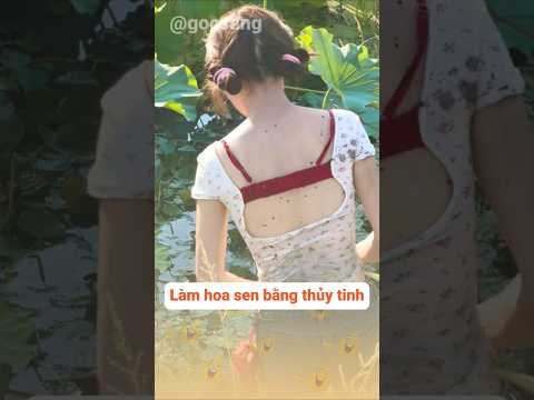 Làm hoa sen bằng thủy tinh | Góc Sảng #shorts #giaitri
