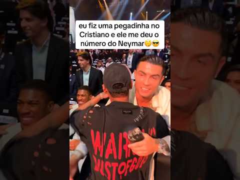 MDS😱😎🇧🇷#emalta #paravoce #pegadinha #mds #neymar #ronaldo #futebol #numero #reação