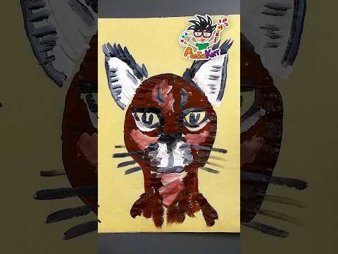 День диких кошек на канале рисуем красками гуашь #рыбакит