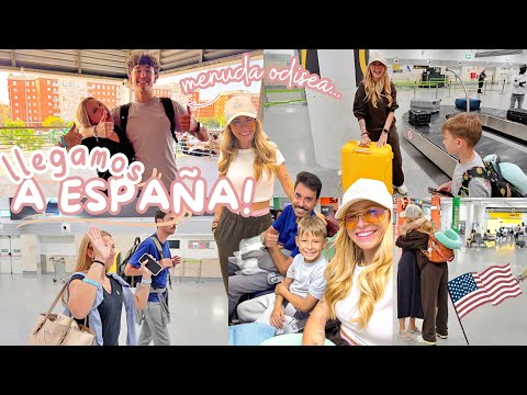🇺🇸 Llegamos a ESPAÑA ✈️ Reencuentro con la familia + ODISEA 🙈 se PIERDE 😱 Nuestra vida en USA VLOG
