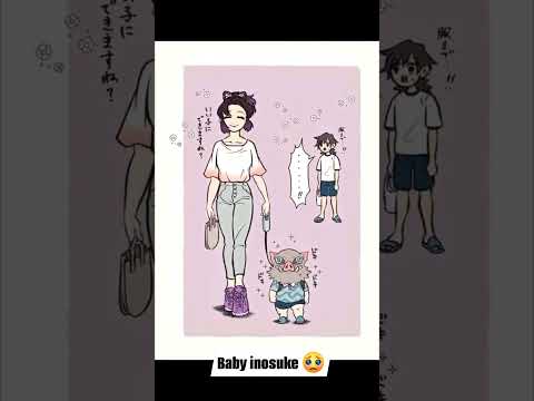 Cuidando a Baby Inosuke #demonslayer #kimetsunoyaiba #inosuke   #demonslayeredit #viralreels
