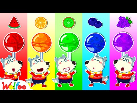 🍭 Lolipop Raksasa 🌈 Wolfoo Pelajari Tips Keselamatan 📺 Animasi Anak Terbaik @wolfooindonesia