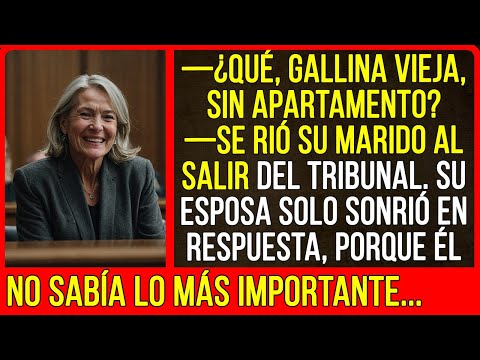 Al salir del tribunal, la esposa solo sonrió, pues su esposo no sabía lo principal...