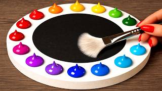 1 HOUR Painting Ideas! Anyone Can Paint This with Every Color of the Rainbow!