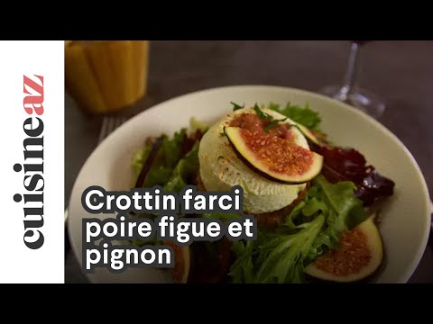 Crottin farci poire figue et pignon