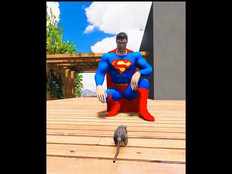 Superman Turned The Rat Into Half Human And HALF RAT 😱 #shorts