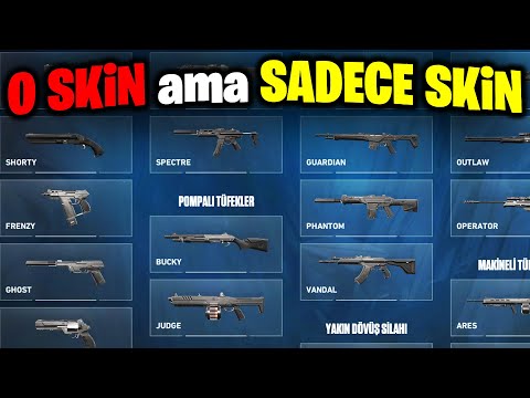 0 SKİNİM VAR ama SADECE SKİNLİ SİLAHLARLA OYNUYORUM! | VALORANT