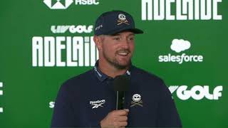 Bryson DeChambeau Sends a Message at Adelaide 🇦🇺 | 2026 Round 1 Press Conference – Crushers GC