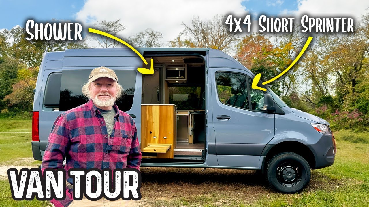 He Converted A Van From Scratch – Camper Build With 8020 Aluminum | Sprinter Campervan W/Shower