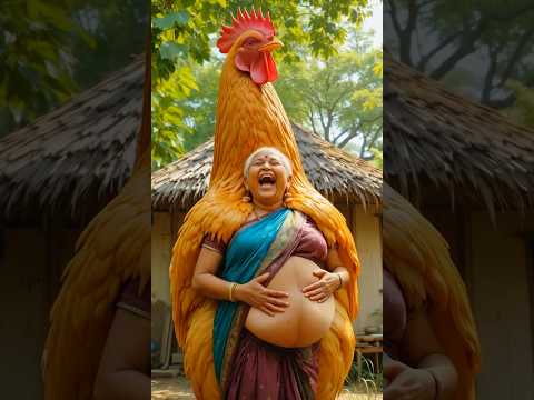 दादी की सोने की मुर्गी ने ताज़ा जूस देकर उनका दिल खुश कर दिया😭🐔 #ai #juice #sad #new #shortsfeed