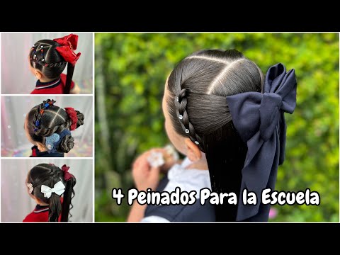 4 ideas de peinados para la Escuela 💙