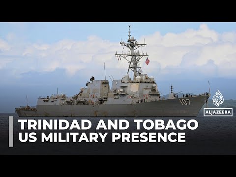 YouTube video thumbnail: US Warship Arrives in Trinidad and Tobago, Heightening Tensions Near Venezuela