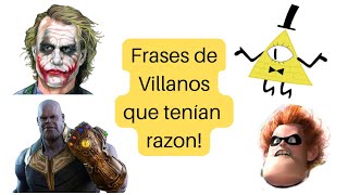¡Frases de Villanos que tenían razón! 🦹‍♂️