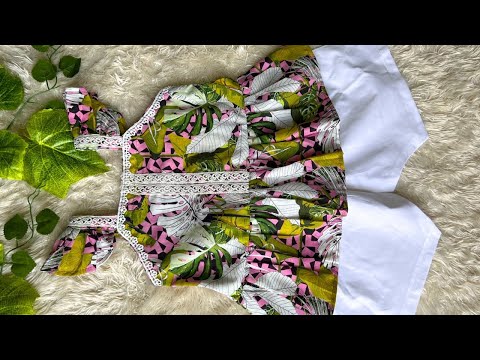 Latest Ruffle baby top With shorts  || Frock Cutting and Stitching Tutorial