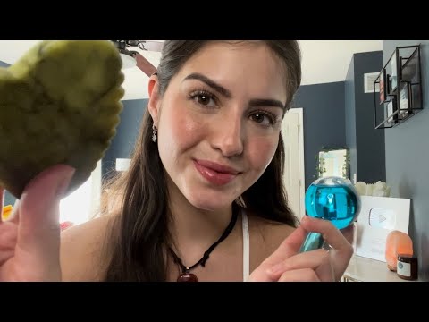 ASMR en Español - Hago tu Skincare para que Duermas Profundamente (Layered Sounds)🫧💆🏻‍♀️