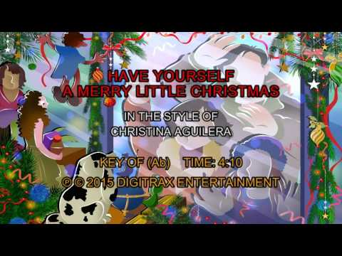 Christina Aguilera – Have Yourself A Merry Little Christmas (Backing Track)