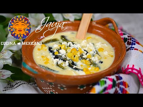 Sopa Cremosita de Elote con Rajas