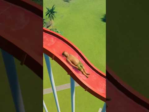 สไลเดอร์ยืดเส้น #planetcoaster #game #games #gaming #waterpark