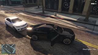 Игра Гта5 Онлайн на ПК! Катаюсь себе по разным местам и тут в один момент начинаються ночные гонки!