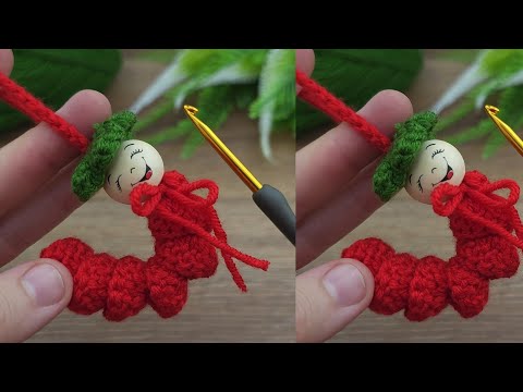 Good!!! I made decorating caterpillars for Christmas trees very easy. Let's watch #crochet #knitting