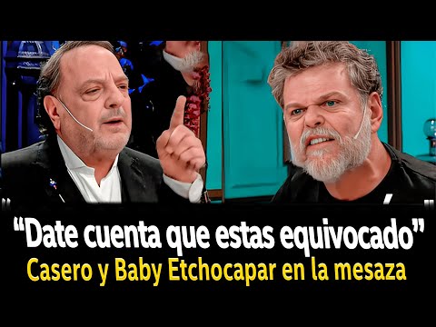 ¡FUERTE CRUCE entre CASERO y BABY ETCHECOPAR en la MESA de MIRTHA!