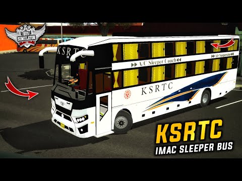download KSRTC IMAC SLEEPER BUS MOD for bus simulator indonesia | BUSSID V4.3.4 | #bussidmods