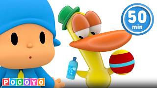 Why Is Pato SO SLIPPERY!? 🧴👀 |  Pocoyo 🇪🇸 English