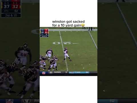 winston got sacked for a 10 yard gain😭 #shorts