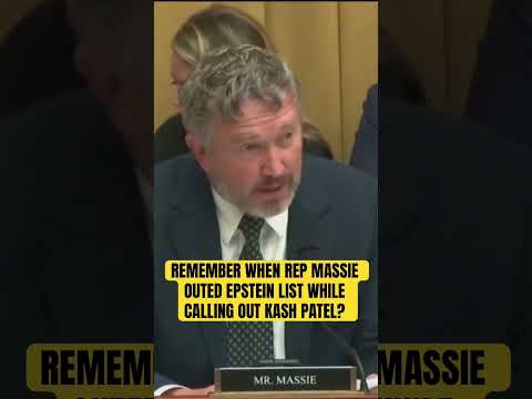 Thomas Massie EXPOSES Epstein’s Client List