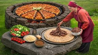 We Baked The Most Meat-Loaded Birria Pizza Ever Cooked in the Mountains!