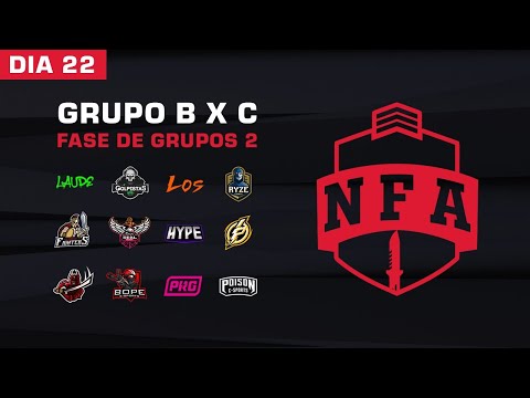 FREE FIRE AO VIVO - LIGA NFA SEASON 4 | DIA 22 - GRUPO BxC - #NFAS4