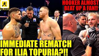 UFC Insider reveals  Gaethje vs Topuria REMATCH? + Dan Hooker almost fought a fan + Man vs Chimp