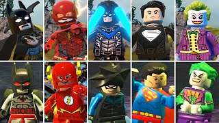 Evolution of Characters in LEGO DC Videogames (Side by Side Comparison)