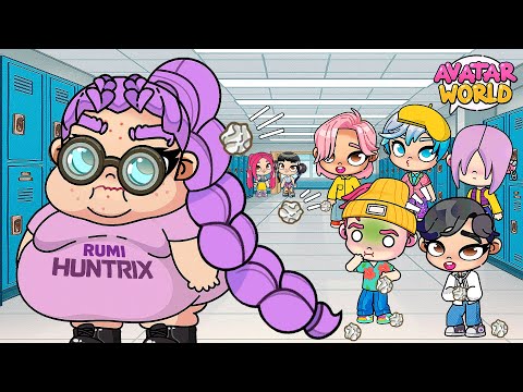 LAS GUERRERAS KPOP: ¡El GLOW UP de RUMI! Nerd a Popular 😱💜 en Avatar World | Alicia Gameplays
