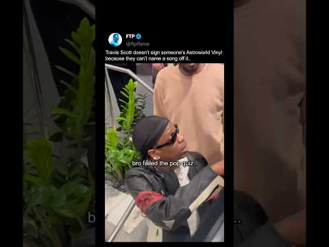 Travis Scott Refuses to Sign After This Awkward Moment!