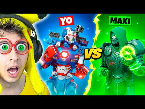 🟢😈 ULTRA DOOM vs IRON MAN 🤖🔵! (1v1 Reto imposible) - Fortnite