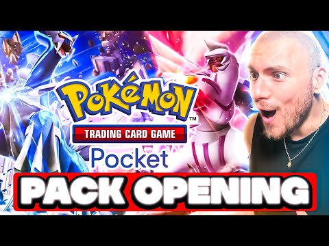 PREMIERE CARTE GOLD DU PACK OPENING DIALGA / PALKIA SUR POKEMON TCG POCKET !