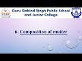 Composition and Properties of Matter