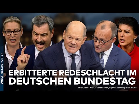 KAMPF UMS KANZLERAMT: Der Wahlkampf beginnt mit einer Abrechnung im Bundestag | WELT News